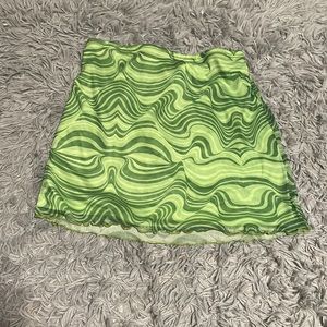 Groovy Green Skirt